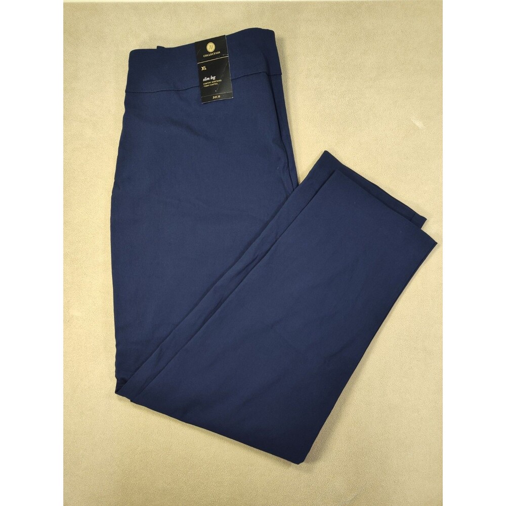 JM Women's Tummy Control Dress Pants Pull On Studded